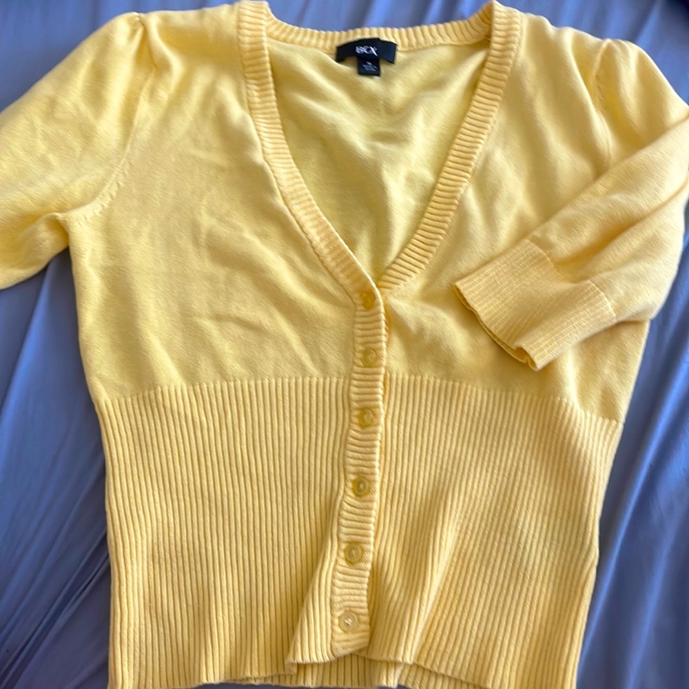 Very cute yellow cardigan